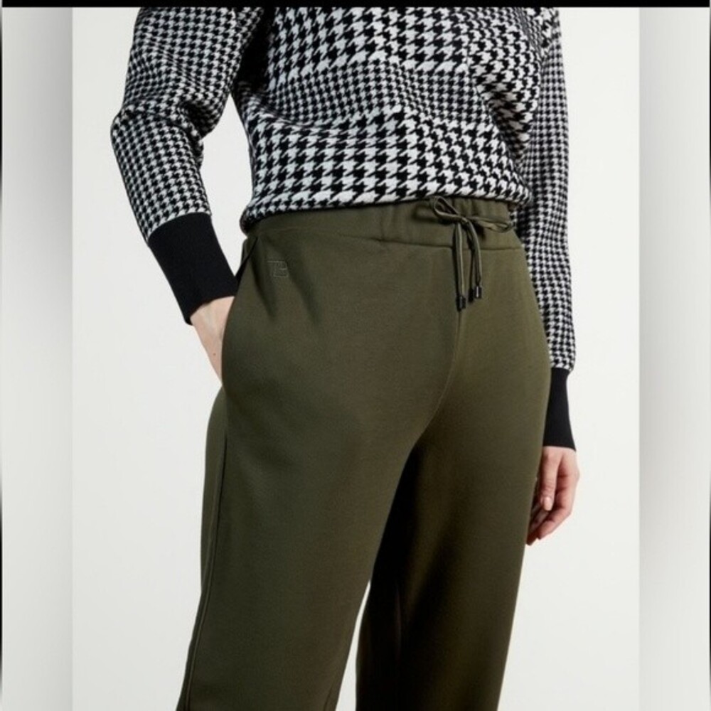 Ted Baker Vveria Relaxed Side Trim Jogger in khaki Ted size 1-US size 4 - Picture 4 of 16